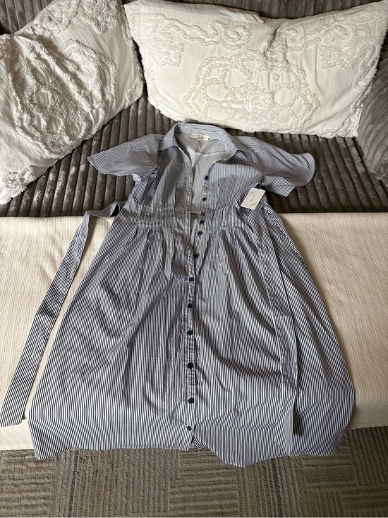 figueroa & flower Dresses & Skirts - Figueroa + Flower Striped Button-Front Dress in Navy and White Figueroa & Flower